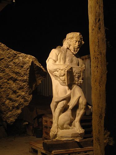Heiligen Skulpturen fuer St. Martinus in Nottuln St. Antonius 4