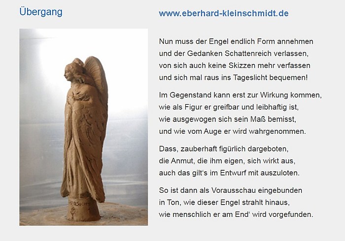 Zuversicht Engel Gedicht Eberhard Kleinschmidt e