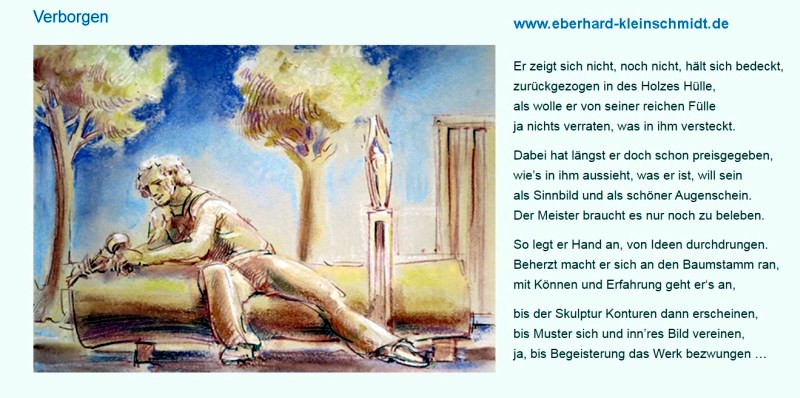 Zuversicht Engel Gedicht Eberhard Kleinschmidt f