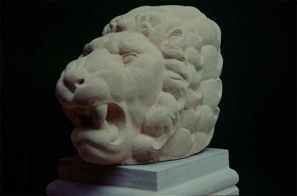 Loewenkopf Wesersandstein ueberlebensgross Braunschweig 1987 