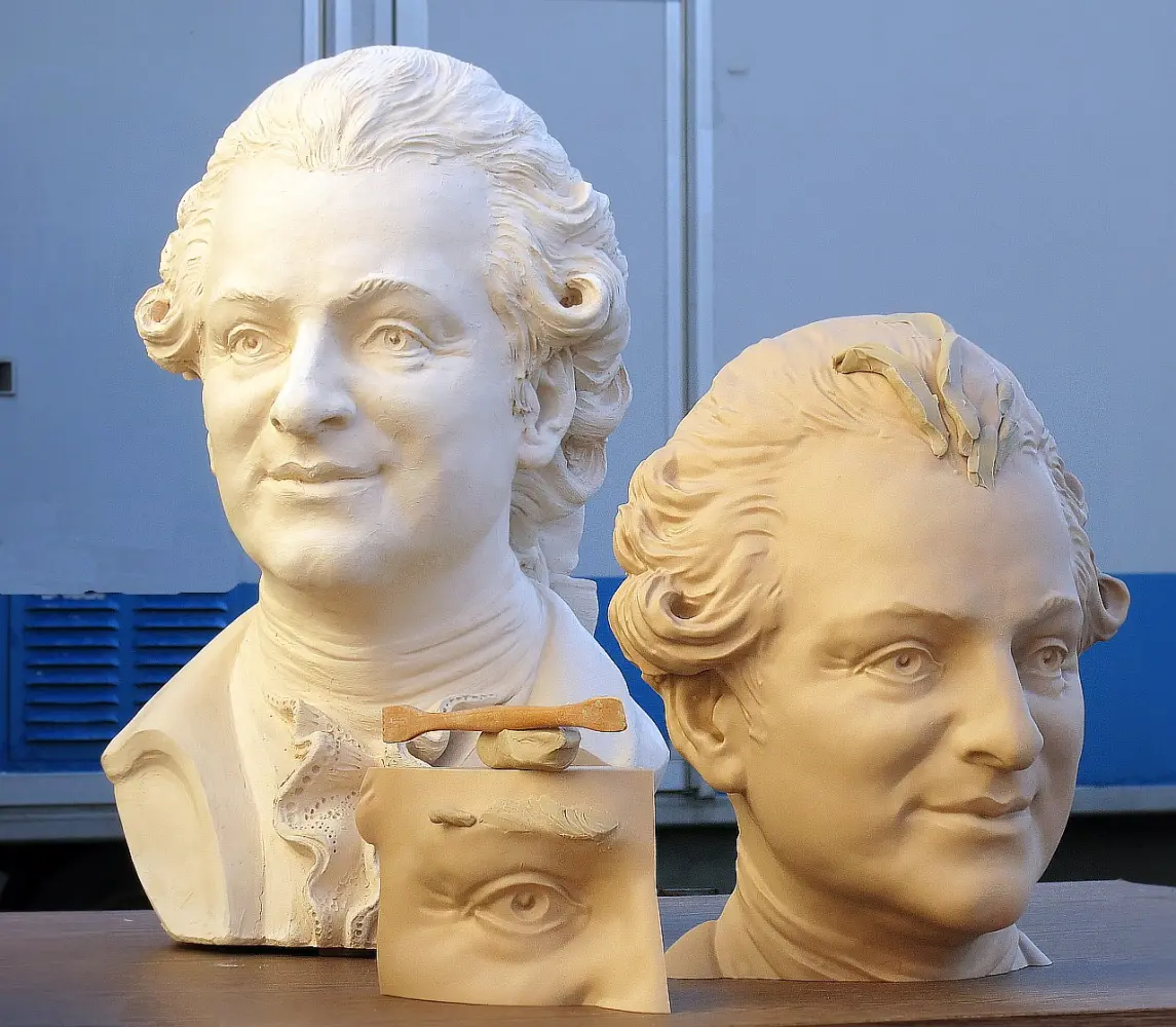 Entwürfe und Vormodelle für das Lessingstandbild in Bad Pyrmont, Magnus Kleine-Tebbe c