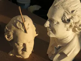 Entwürfe und Vormodelle für das Lessingstandbild in Bad Pyrmont, Magnus Kleine-Tebbe b