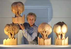 Unternehmerpreis38 Siegertrophäen Naturholz Magnus Kleine-Tebbe