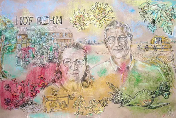 Portraitpastell Hof Behn Unternehmerpreis38 Braunschweig