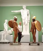 Goettingen Antikensammlung Archaeologisches Institut, Krieger von Riace, Rekonstruktion in Bronze Prof. Vinzenz Brinkmann